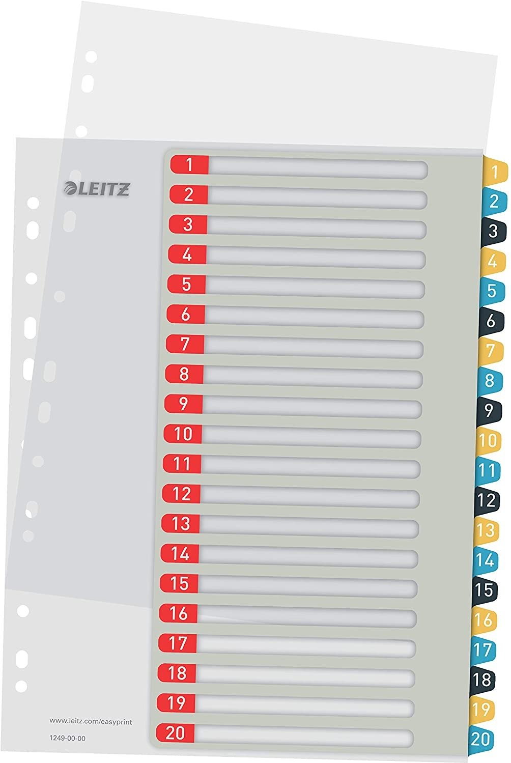 Regiszter Leitz Cosy A4 1-20