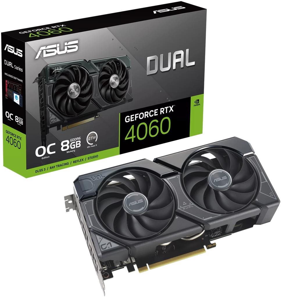 Videókártya ASUS DUAL GeForce RTX 4060 O8G