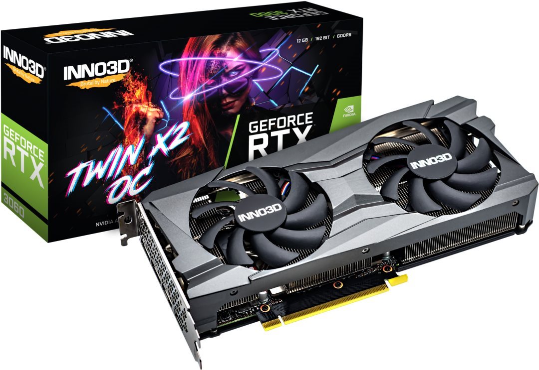 Videókártya Inno3D GeForce RTX 3060 Twin X2 OC 12G