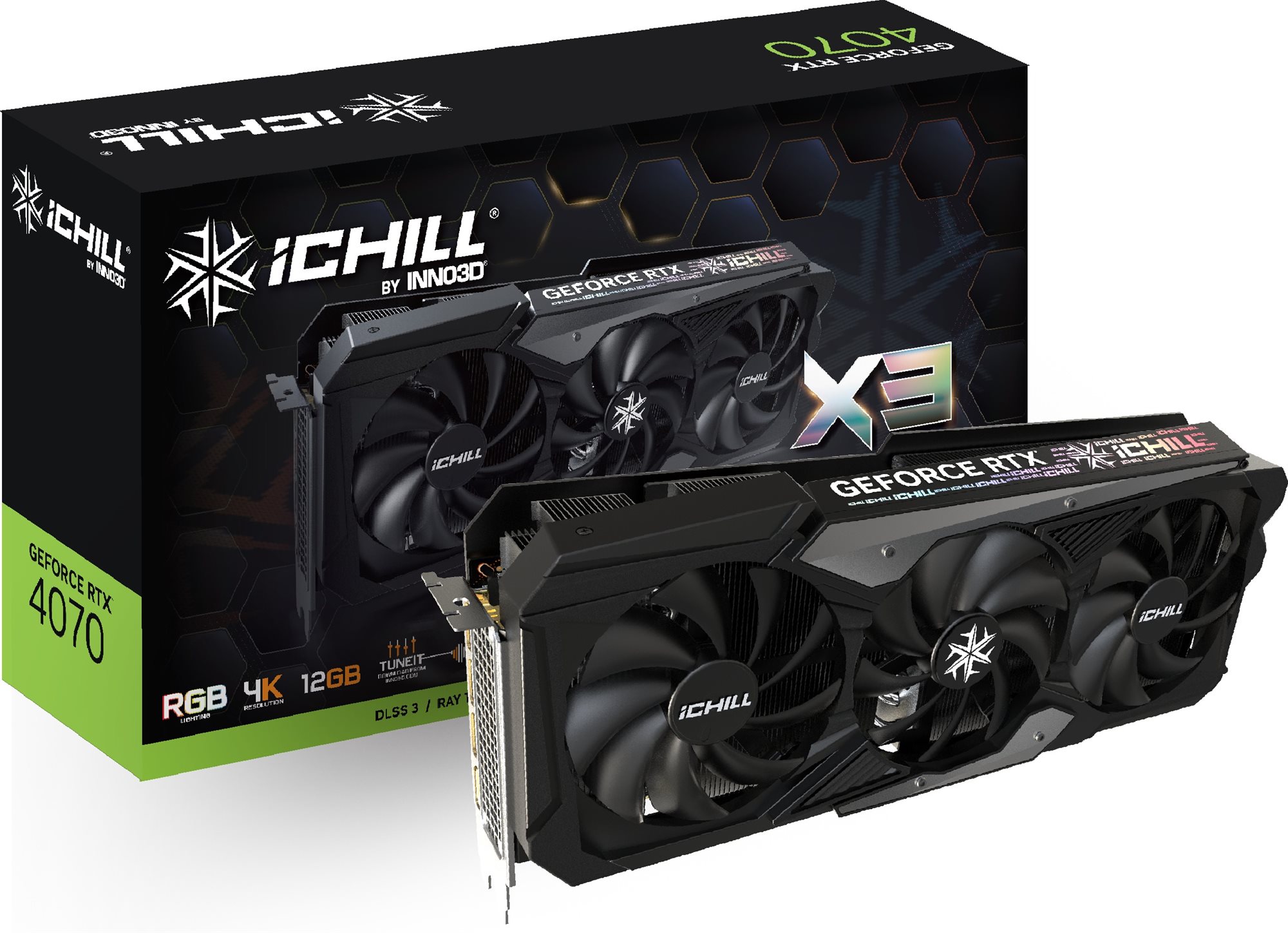 Videókártya Inno3D GeForce RTX 4070 iChill X3 12G