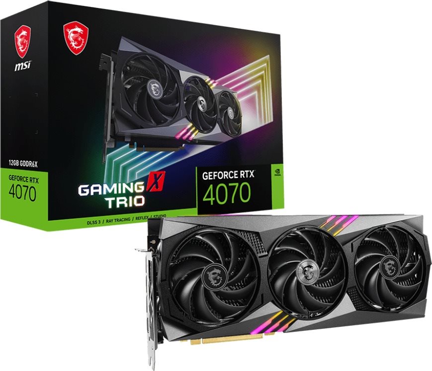 Videókártya MSI GeForce RTX 4070 GAMING X TRIO 12G